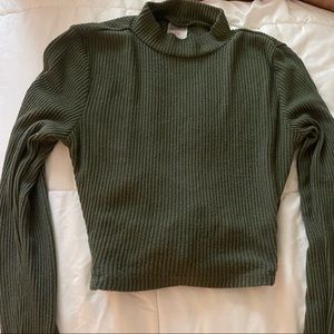 Hunter Green Ribbed Shirt